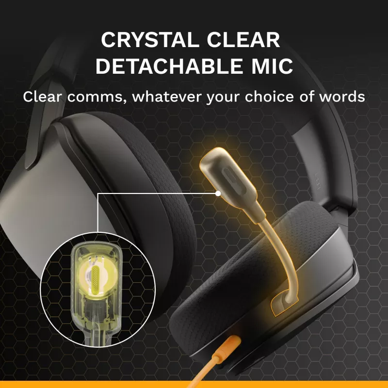 Glorious Gaming Glorious GHS Eternal - auriculares gaming estéreo para PC, PS5, PS4, Xbox, Switch - drivers angulares ajustados específicamente, micrófono extraíble ajustable y cristalino, 3,5 mm - robustos, comodidad para todo el día y la noche - negro