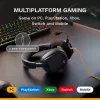 Glorious Gaming Glorious GHS Eternal - auriculares gaming estéreo para PC, PS5, PS4, Xbox, Switch - drivers angulares ajustados específicamente, micrófono extraíble ajustable y cristalino, 3,5 mm - robustos, comodidad para todo el día y la noche - negro