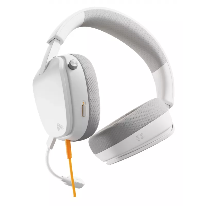Glorious Gaming Glorious GHS Eternal - auriculares gaming estéreo para PC, PS5, PS4, Xbox, Switch - drivers angulares ajustados específicamente, micrófono extraíble ajustable y cristalino, 3,5 mm - duraderos, comodidad para todo el día y la noche - blanco