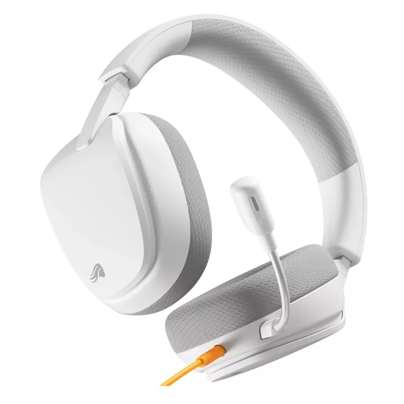 Glorious Gaming Glorious GHS Eternal - auriculares gaming estéreo para PC, PS5, PS4, Xbox, Switch - drivers angulares ajustados específicamente, micrófono extraíble ajustable y cristalino, 3,5 mm - duraderos, comodidad para todo el día y la noche - blanco