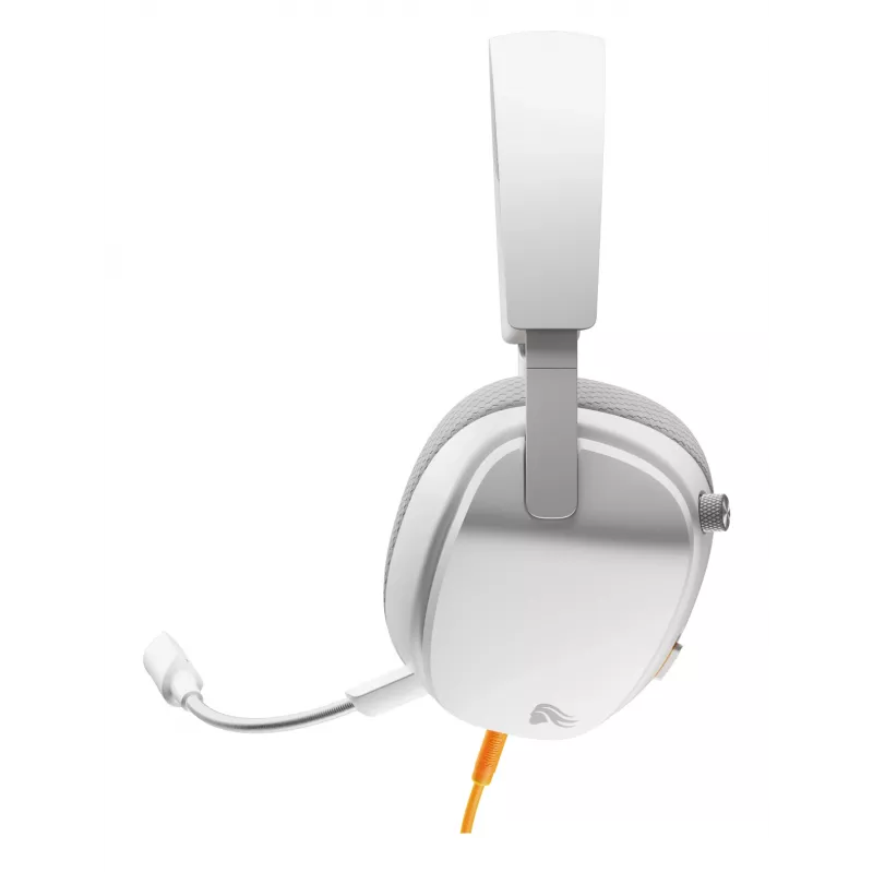 Glorious Gaming Glorious GHS Eternal - auriculares gaming estéreo para PC, PS5, PS4, Xbox, Switch - drivers angulares ajustados específicamente, micrófono extraíble ajustable y cristalino, 3,5 mm - duraderos, comodidad para todo el día y la noche - blanco