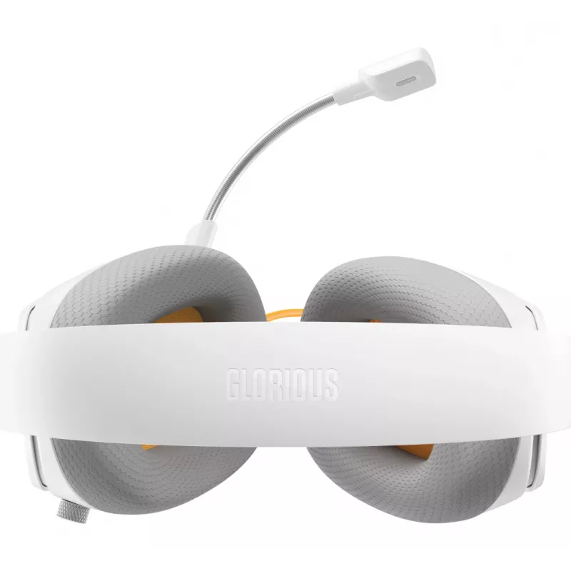 Glorious Gaming Glorious GHS Eternal - auriculares gaming estéreo para PC, PS5, PS4, Xbox, Switch - drivers angulares ajustados específicamente, micrófono extraíble ajustable y cristalino, 3,5 mm - duraderos, comodidad para todo el día y la noche - blanco