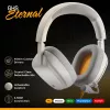 Glorious Gaming Glorious GHS Eternal - auriculares gaming estéreo para PC, PS5, PS4, Xbox, Switch - drivers angulares ajustados específicamente, micrófono extraíble ajustable y cristalino, 3,5 mm - duraderos, comodidad para todo el día y la noche - blanco