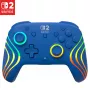 Mando con cable e inalámbrico Turtle Beach Afterglow Wave azul para Nintendo Switch 2 – Bluetooth/USB-C, RGB, batería integrada de 20 horas, cable de 3 m