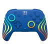 Mando con cable e inalámbrico Turtle Beach Afterglow Wave azul para Nintendo Switch 2 – Bluetooth/USB-C, RGB, batería integrada de 20 horas, cable de 3 m