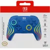 Mando con cable e inalámbrico Turtle Beach Afterglow Wave azul para Nintendo Switch 2 – Bluetooth/USB-C, RGB, batería integrada de 20 horas, cable de 3 m