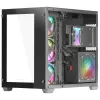 Mars Gaming MCV3 negro Custom XXL torre gaming E-ATX con ventana frontal y lateral de vidrio templado estructura modular de doble cámara
