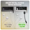 Axagon ADA-HA adaptador de audio USB-A a jack de 3,5 mm DAC Hi-Res, 384 kHz/32 bits, estéreo