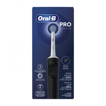Cepillo de dientes eléctrico BRAUN Oral‑B Vitality Pro — rotación/oscilación, negro