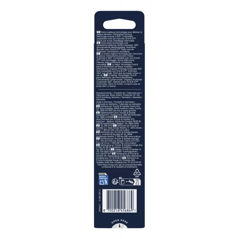 Oral-B 80782596 cabezal de cepillo de dientes 2 uds. blanco