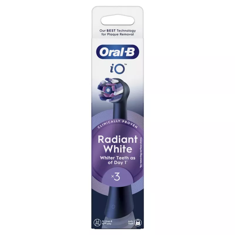 Oral-B 80782595 cabezal de cepillo de dientes 3 uds. negro
