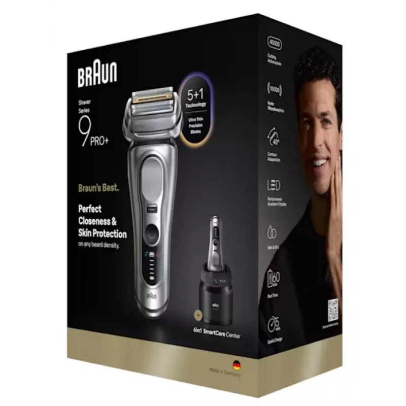 Recortadora de lámina Braun Series 9 Pro+ 9667CC plata acero inoxidable