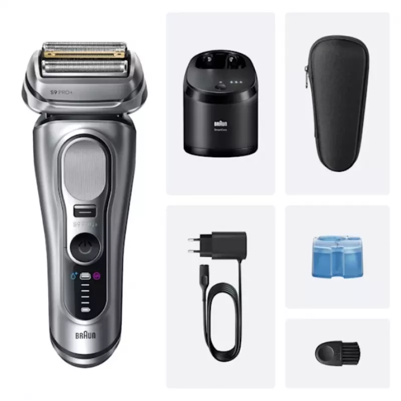 Recortadora de lámina Braun Series 9 Pro+ 9667CC plata acero inoxidable
