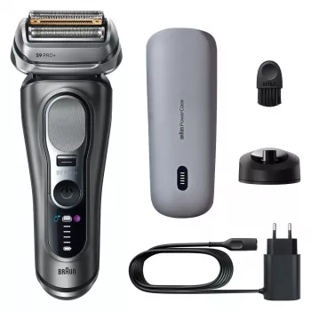 Afeitadora de lámina Braun Series 9 Pro+ 9625s – grafito, 5 cabezales de afeitado, batería de Li‑Ion, recortadora, húmedo y seco