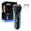 Afeitadora eléctrica BRAUN Series 3 3040 recargable negro/azul, modelo 3040
