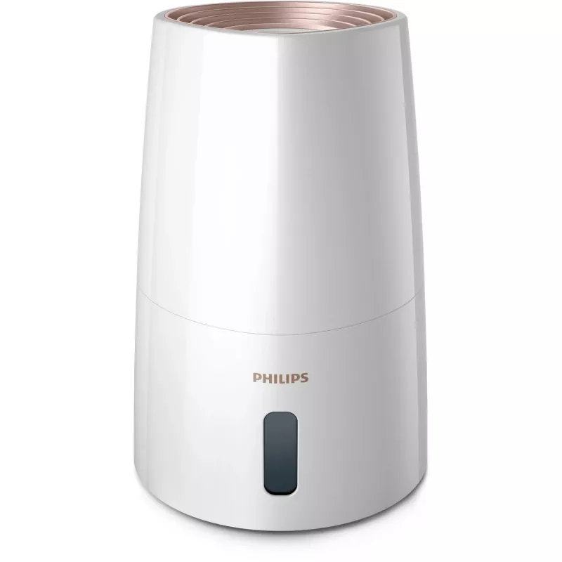 Humidificador Philips HU3916/10 3 L ultrasónico, 25 W, blanco/oro rosa, 250×250×375 mm