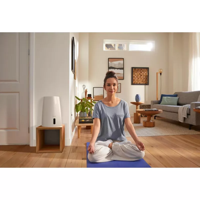 Humidificador Philips HU3916/10 3 L ultrasónico, 25 W, blanco/oro rosa, 250×250×375 mm