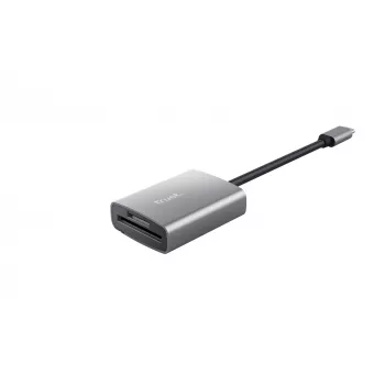 Lector de tarjetas Trust 24136 USB 3.2 Gen 1 (3.1 Gen 1) Type-C Aluminio