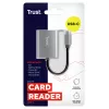 Lector de tarjetas Trust 24136 USB 3.2 Gen 1 (3.1 Gen 1) Type-C Aluminio
