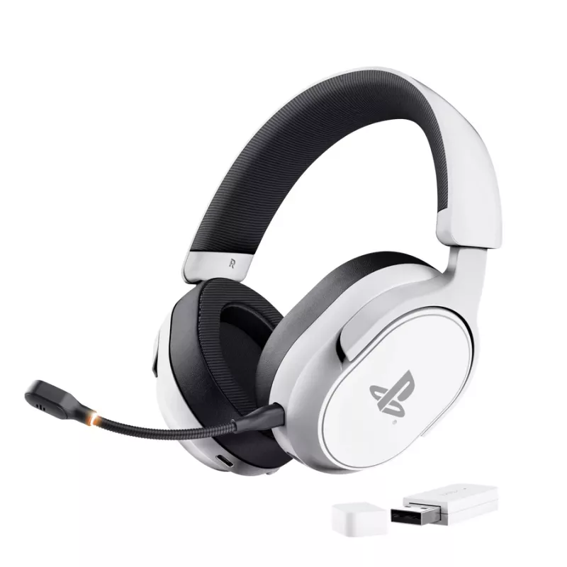 Trust GXT 499 Forta Headset con cable e inalámbrico diadema gaming Blanco