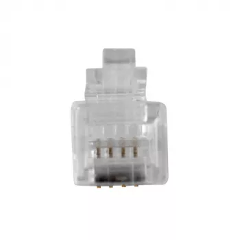 Conector modular ACT RJ10 (4P/4C) para cable plano