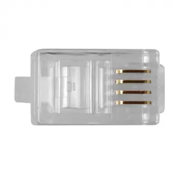 Conector modular ACT RJ10 (4P/4C) para cable plano
