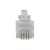 Conector modular ACT RJ10 (4P/4C) para cable plano