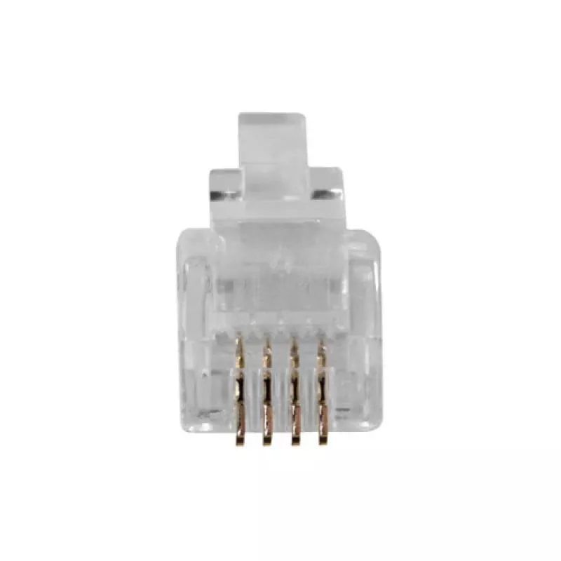 Conector modular ACT RJ10 (4P/4C) para cable plano