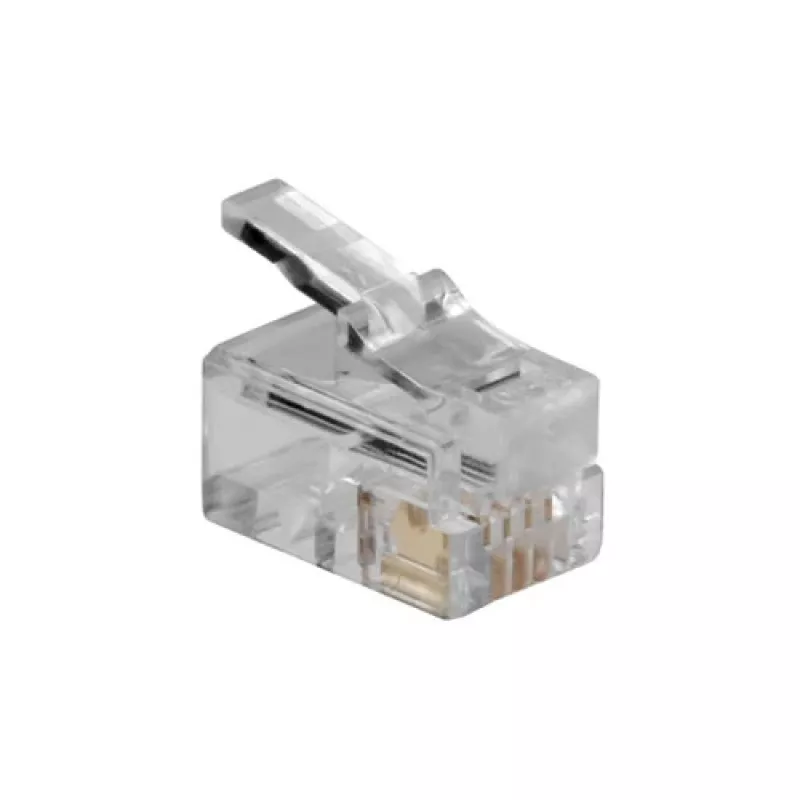 Conector modular ACT RJ10 (4P/4C) para cable plano