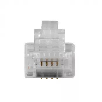 Conector modular ACT RJ11 (4P/4C) para cable plano