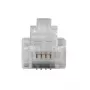 Conector modular ACT RJ11 (4P/4C) para cable plano