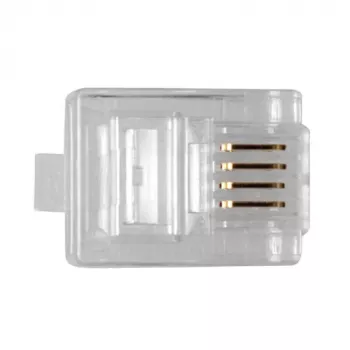 Conector modular ACT RJ11 (4P/4C) para cable plano