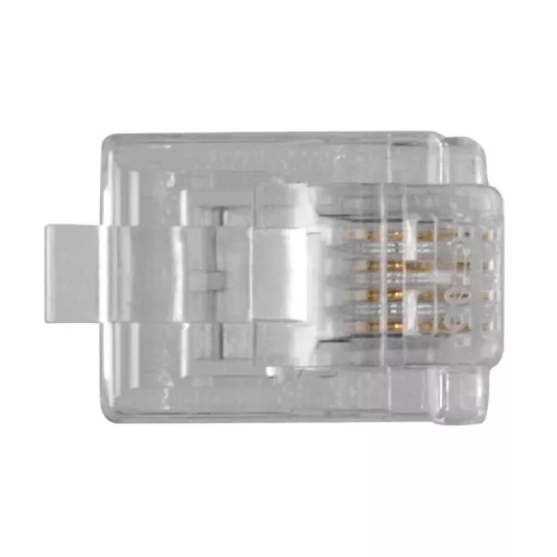 Conector modular ACT RJ11 (4P/4C) para cable plano