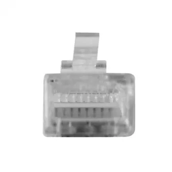 Conector modular ACT RJ45 (8P/8C) para cable redondo con conductores macizos
