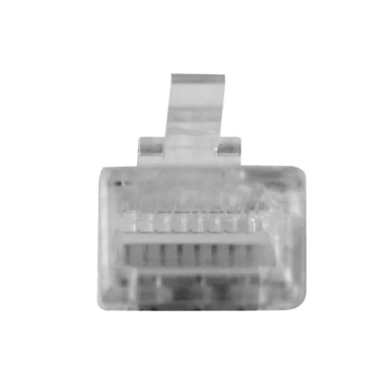 Conector modular ACT RJ45 (8P/8C) para cable redondo con conductores macizos