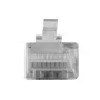Conector modular ACT RJ45 (8P/8C) para cable redondo con conductores macizos