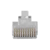 Conector modular ACT RJ48 (10P/10C) para cable plano