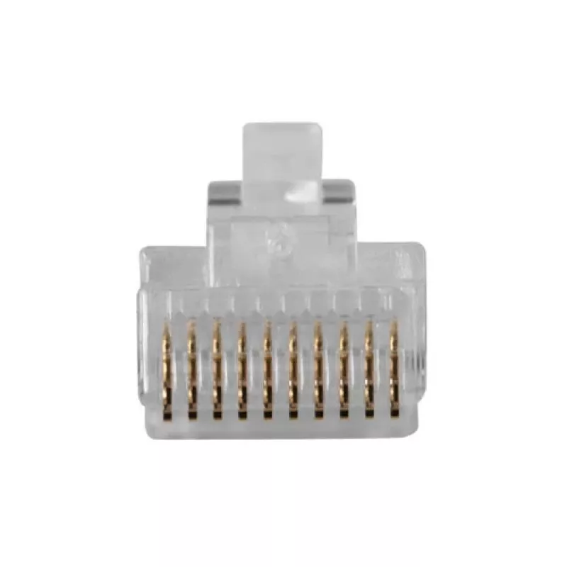 Conector modular ACT RJ48 (10P/10C) para cable plano