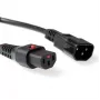 ACT Cable de alimentación C13 IEC Lock C14 negro 1 m PC1024 230 V 10 A