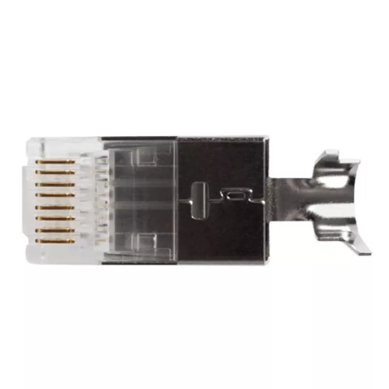 ACT Conector modular blindado RJ45 (8P/8C) CAT6A para cable redondo con conductores macizos o trenzados