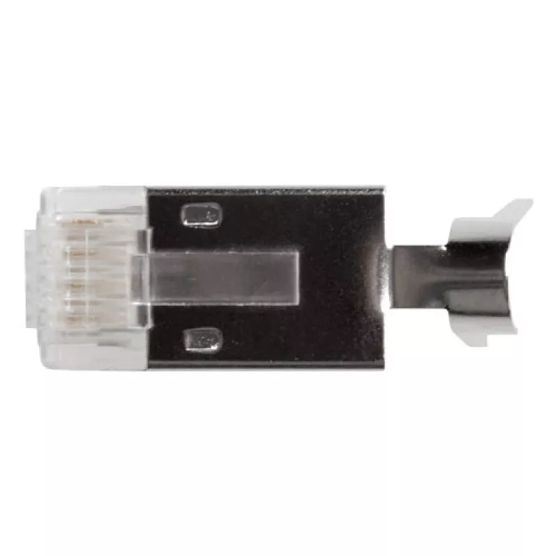 ACT Conector modular blindado RJ45 (8P/8C) CAT6A para cable redondo con conductores macizos o trenzados