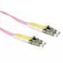 ACT Cable de conexión de fibra óptica multimodo LSZH 50/125 OM4 dúplex de 25 metros con conectores LC