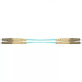 ACT Cable de conexión de fibra óptica multimodo 50/125 OM3 dúplex blindado de 20 metros con conectores LC