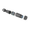 ACT Acoplador RJ45 IP68 para exterior CAT6A blindado SD6522, acoplador Ethernet en línea CAT6A blindado