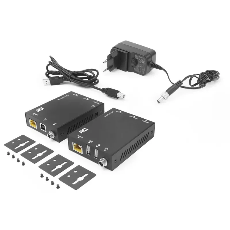 ACT Set extensor KVM HDMI 2.0 4K sobre CAT6A hasta 70 metros