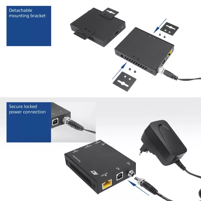 ACT Set extensor KVM HDMI 2.0 4K sobre CAT6A hasta 70 metros