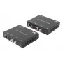 Set extensor de audio ACT AC7710 — digital/analógico por Cat5e/Cat6 con DAC, TOSLINK I/O, hasta 300 m, alimentado por USB 5V