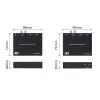 Set extensor de audio ACT AC7710 — digital/analógico por Cat5e/Cat6 con DAC, TOSLINK I/O, hasta 300 m, alimentado por USB 5V