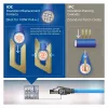 ACT Cable de instalación azul S/FTP CAT6A B2ca PoE++ 100W de 30 metros, conductor macizo, preensamblado, conector RJ45 macho – macho