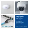 ACT Cable de instalación azul S/FTP CAT6A B2ca PoE++ 100W de 35 metros, conductor macizo, preensamblado, conector RJ45 macho – macho